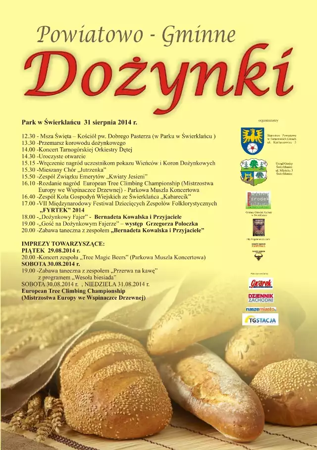 Rozkład jazdy na dożynki powiatowe