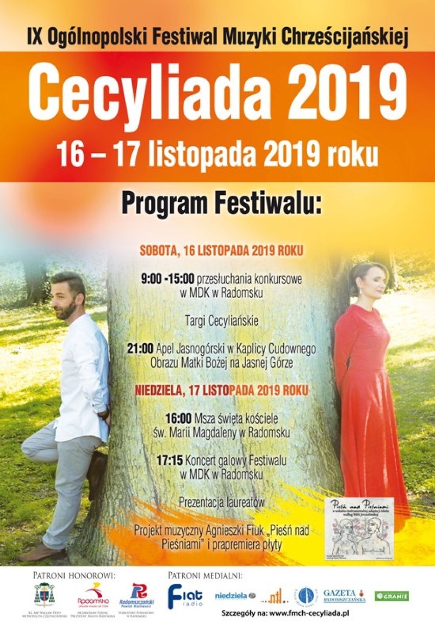 Zgłoszenia do Ogólnopolskiego Festiwalu Muzyki Chrześcijańskiej Cecyliada w Radomsku