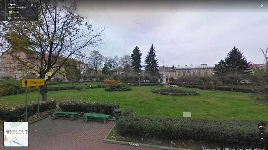 Brzesko na zdjęciach Google Street View
