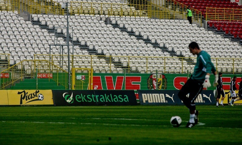 Śląsk Wrocław - GKS Bełchatów. Mecz bez kibiców (ZDJĘCIA,RELACJA)