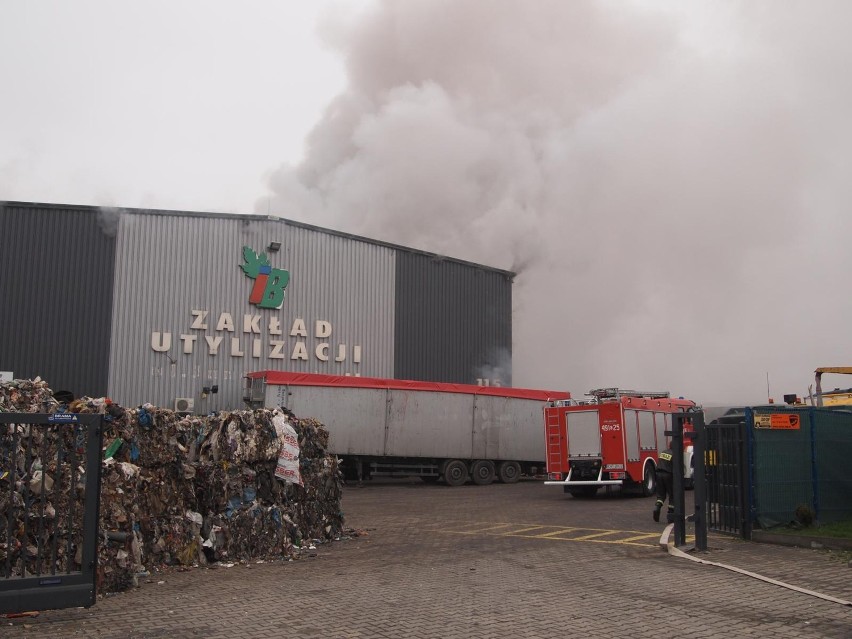 Pożar Nowy Targ: płonęła sortownia śmieci