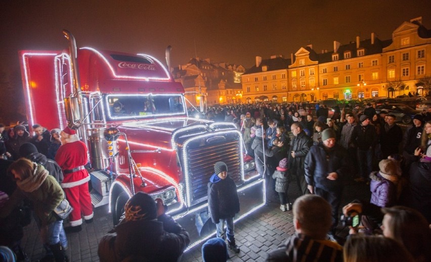 Już 1 grudnia świąteczne ciężarówki Coca-Cola w Toruniu...