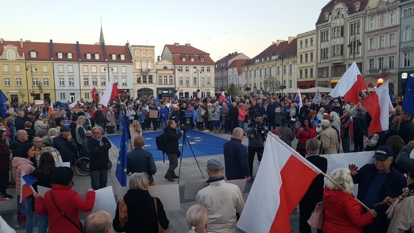 Tak wygląda protest w Bydgoszczy.