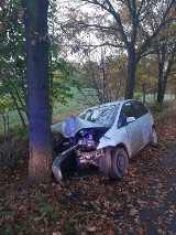 Powiat kwidzyński. Dwie kolizje jednego dnia - kierowcy nie dostosowali prędkości do warunków jazdy. Policjanci przypominają o ostrożności