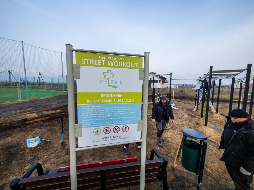 Street workout na Zatorzu w Lesznie przy Bojanowskiego