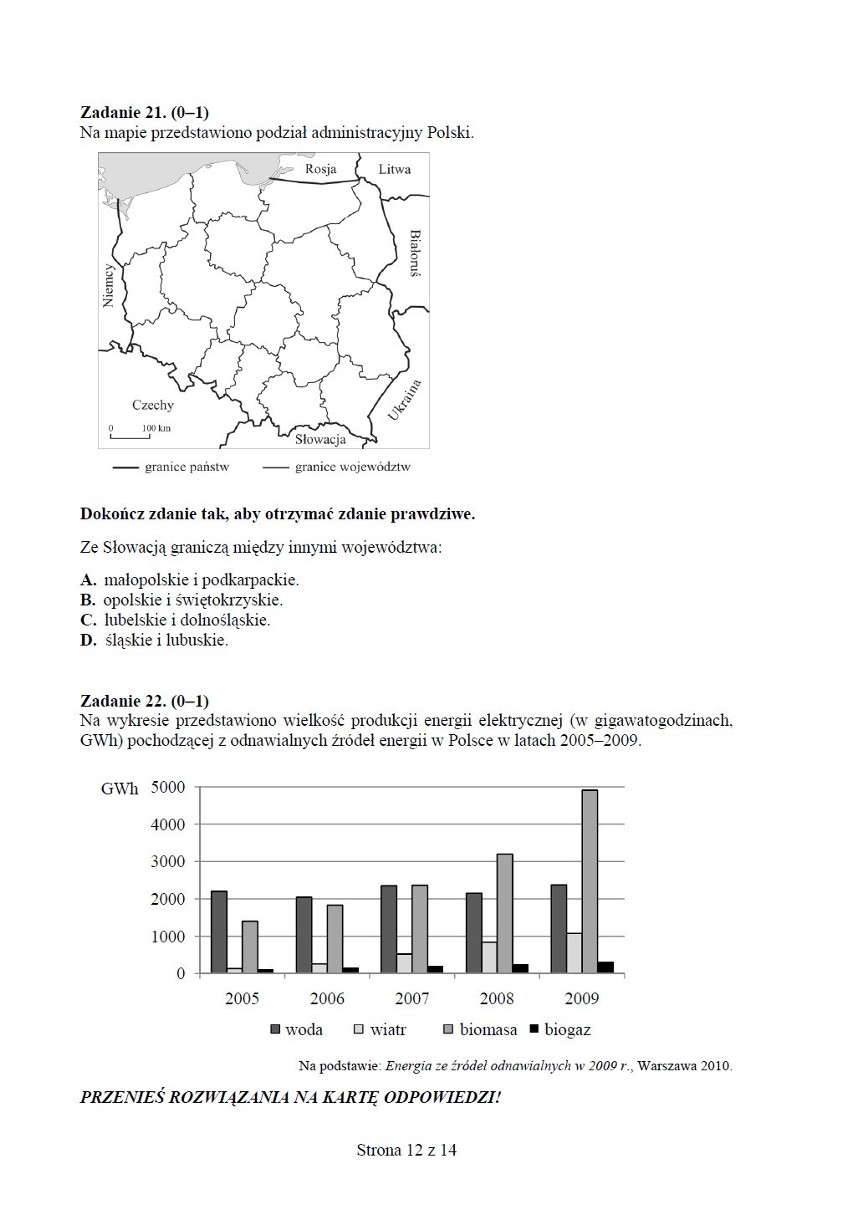 Egzamin gimnazjalny 2013. Test z matematyki i przyrody [ARKUSZE, PYTANIA, ODPOWIEDZI]