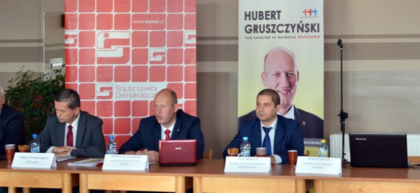 Hubert Gruszczyński kandydat na burmistrza Miłosławia.