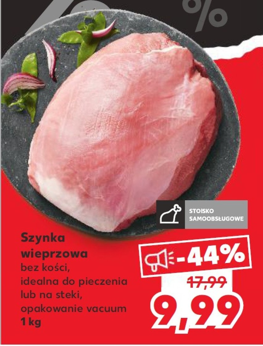 Kaufland
Szynka wieprzowa bez kości, 9,99 zł za kg
Oferta...