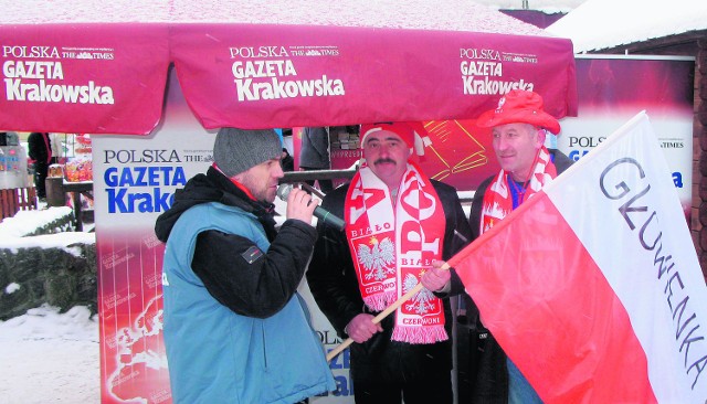 Kibice z Głuwienka podczas jednego z konkursów organizowanych przez "Krakowską"