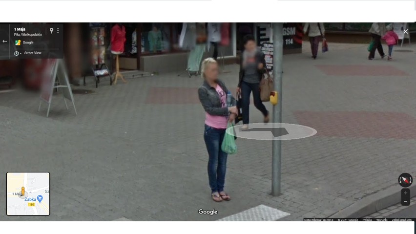 Kobiety przyłapane na ulicach Piły. Jak widzi je Google Street View 