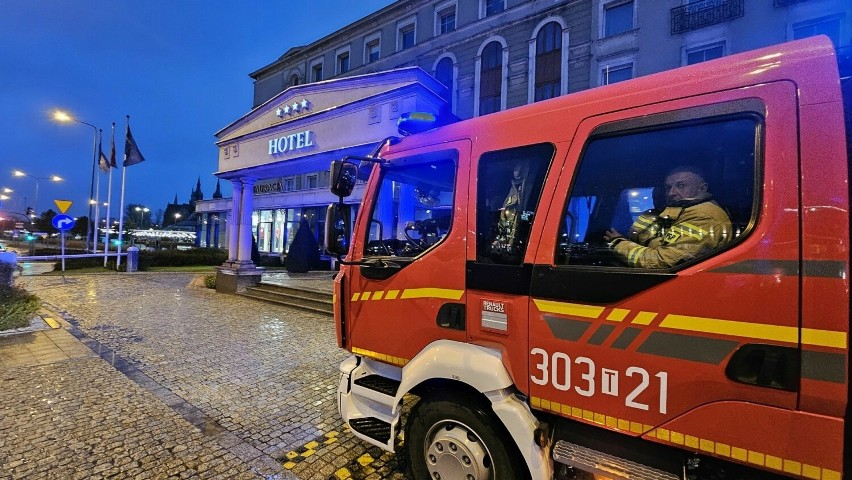 Akcja strażaków w Grand Hotelu w centrum Kielc. Co się wydarzyło?
