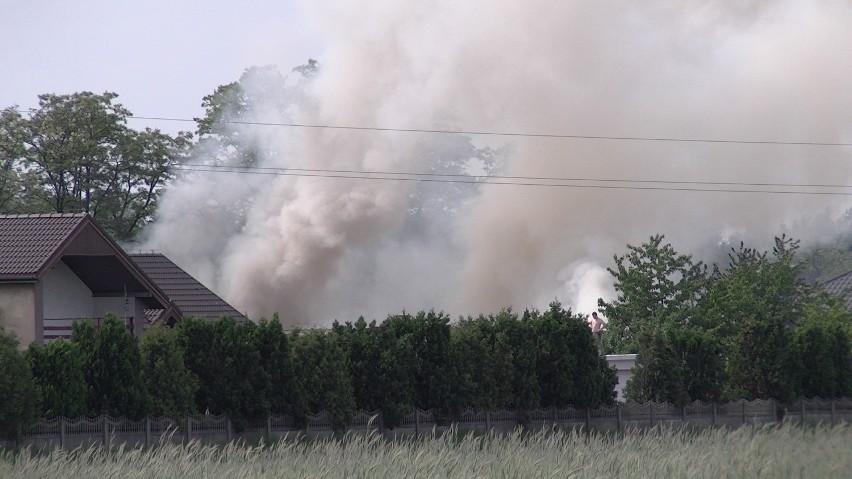 Pożar stolarni w Pruszkowie pod Kaliszem