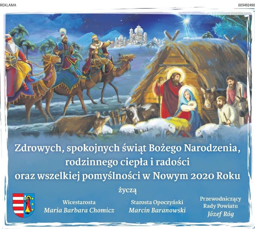 Życzenia świąteczne składają samorządowcy powiatów tomaszowskiego i opoczyńskiego
