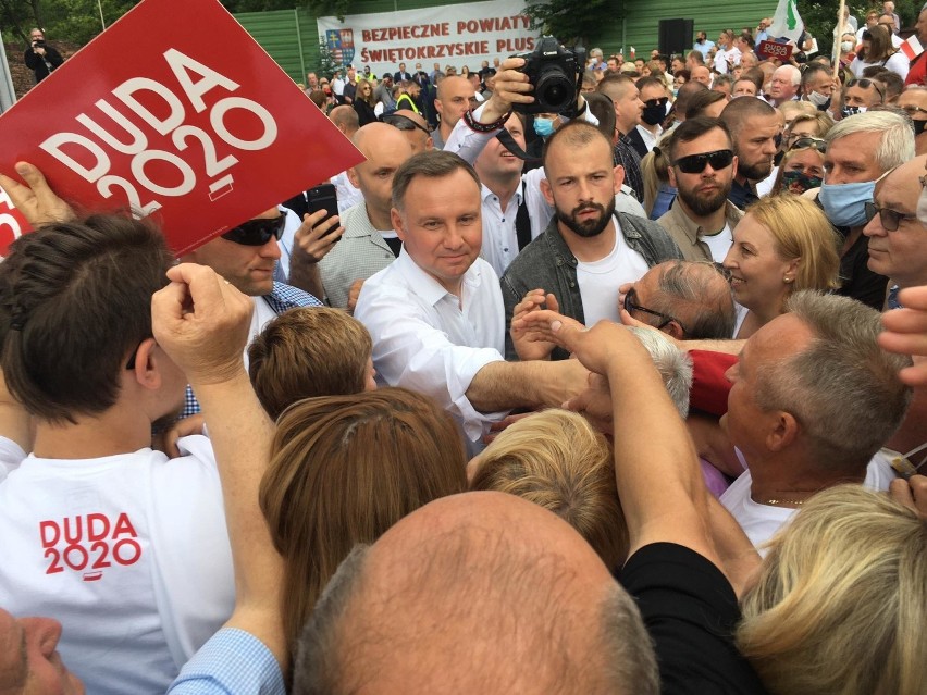 W piątek do Jędrzejowa przyjechał prezydent Andrzej Duda. O...