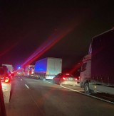 Wypadek w okolicach Częstochowy na autostradzie A1. Jedna osoba została poszkodowana