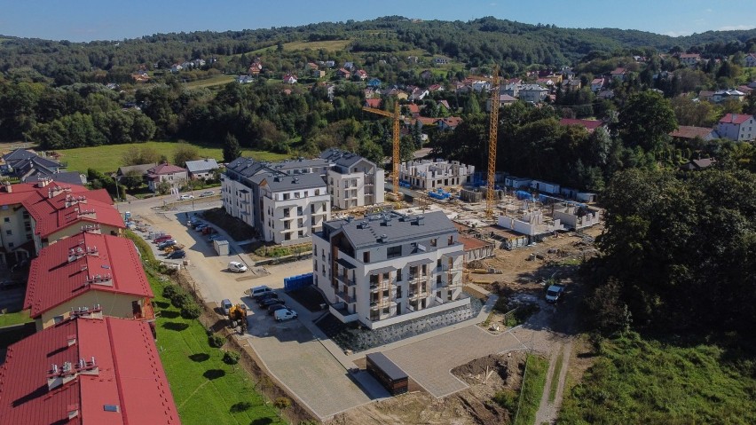 Infores Developer buduje osiedle Sun Park na ul. Rosłońskiego w Przemyślu. Zobacz zdjęcia z drona