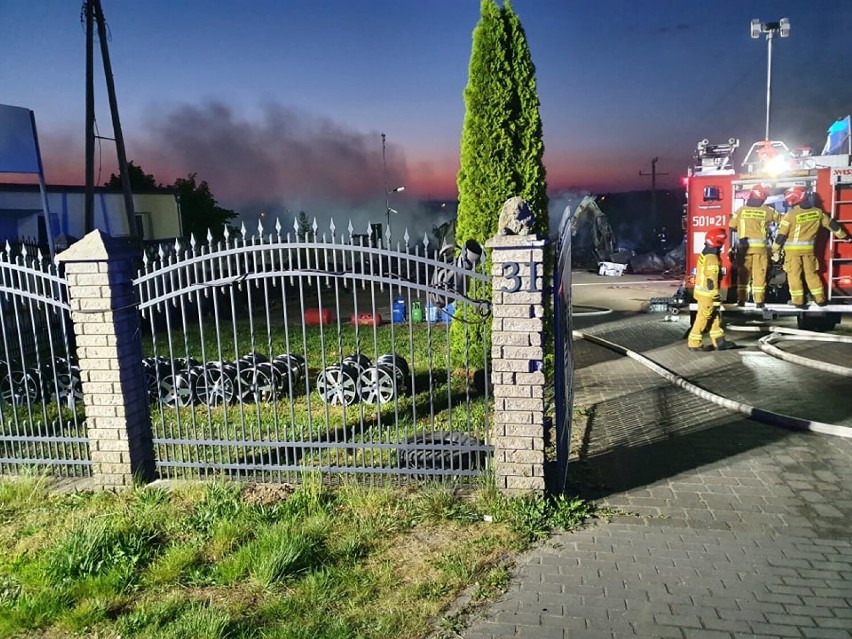 Pożar składowiska opon w Wielowsi - to było podpalenie?...