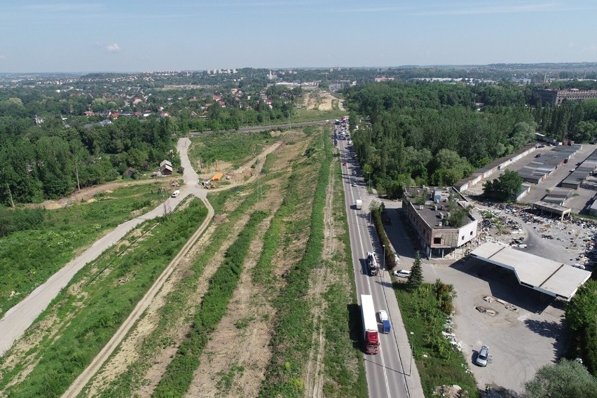 Budowa S7 Widoma - Kraków. Utrudnienia na Łowińskiego i zmiana projektu węzła. Sprawdzamy postępy prac! Zobaczcie zdjęcia lotnicze