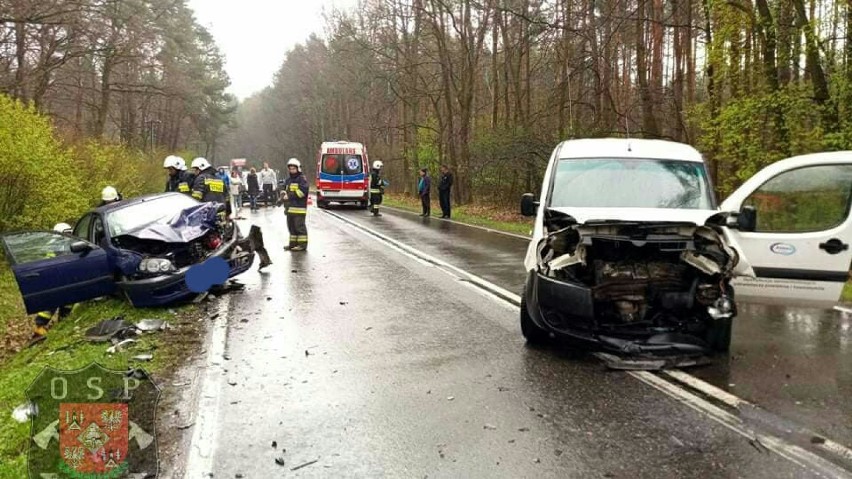 Brodła. Groźny wypadek na DW 780. Jedna osoba ranna