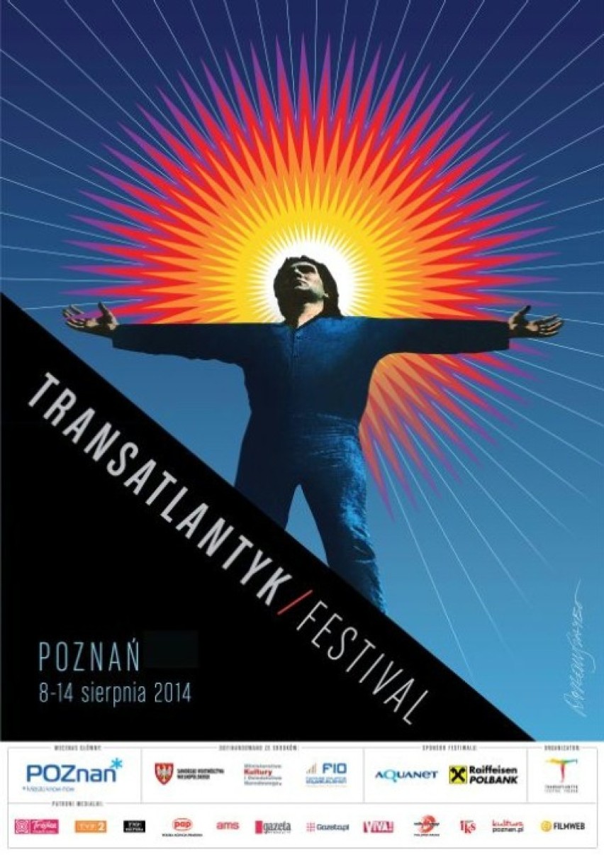 Plakat festiwalu Transatlantyk 2013 stworzył Rosław Szaybo