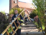 Pożar kościoła w Sławsku (ZOBACZ WIDEO)
