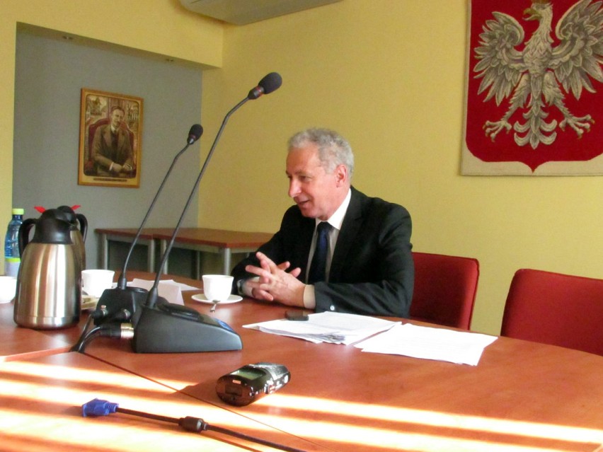 Senator Piotr Gruszczyński we Wrześni.