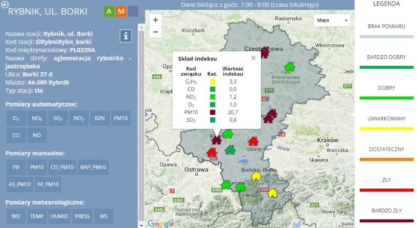 Wskaźniki w szeregu miast są alarmujące