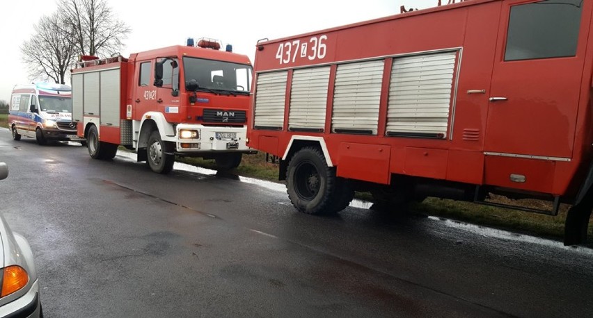 Zderzenie aut na trasie Sokolniki-Wałkno w Gminie Maszewo 