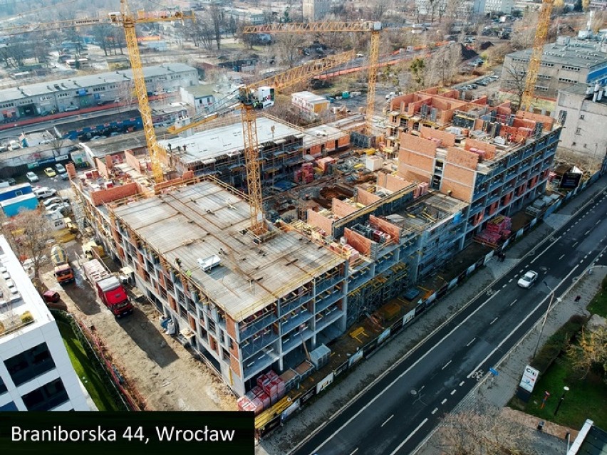 Wrocław. Zobacz, jak rośnie budynek Braniborska 44 w centrum miasta (NAJNOWSZE ZDJĘCIA)