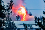 Ogromny pożar pod Warszawą. Płonęła fabryka w Nowym Dworze Mazowieckim. Strażacy kilka godzin walczyli z ogniem