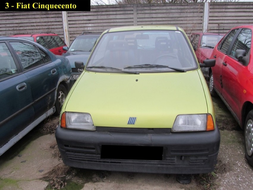 Fiat Cinquecento odholowany w dniu 19 lutego 2016 r. z ul....