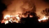 Ogromny pożar tartaku w Rycerce Dolnej. Spłonęła cała hala [ZDJĘCIA]