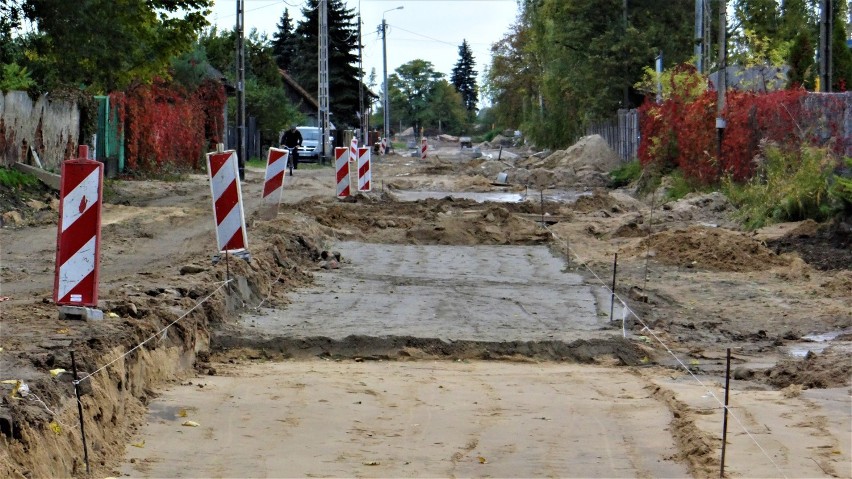 Trwa przebudowa ulicy Górniczej w Łęczycy. Remont wyniesie ponad 3 mln zł [ZDJĘCIA]