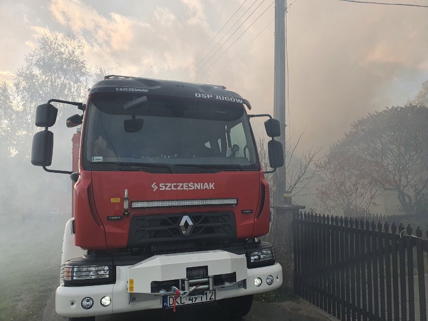 Gmina Nowa Ruda: pożar budynku w Jugowie. 7 Jednostek Straży...