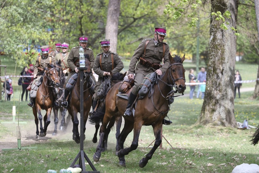 Pokaz kawalerzystów w Parku Konstytucji 3 Maja [zdjęcia]