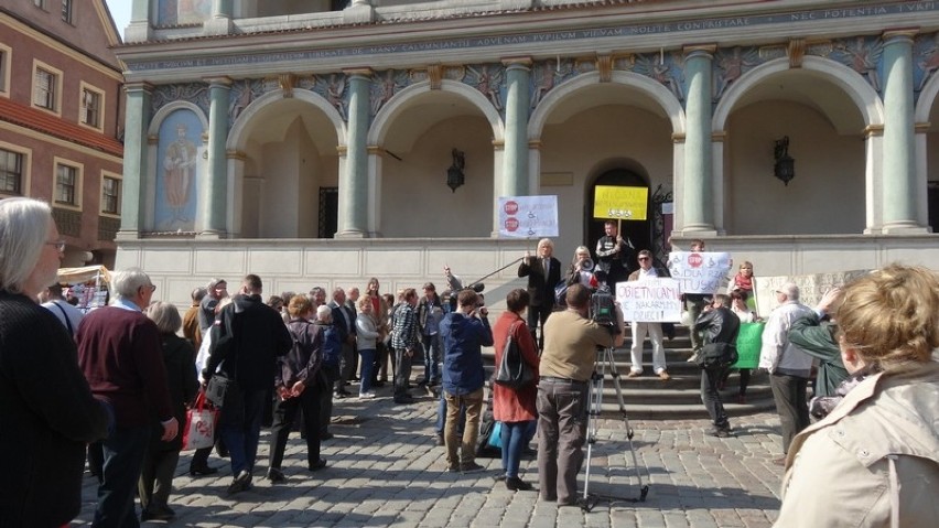 Wiosna niepełnosprawnych: Protest na Starym Rynku w Poznaniu