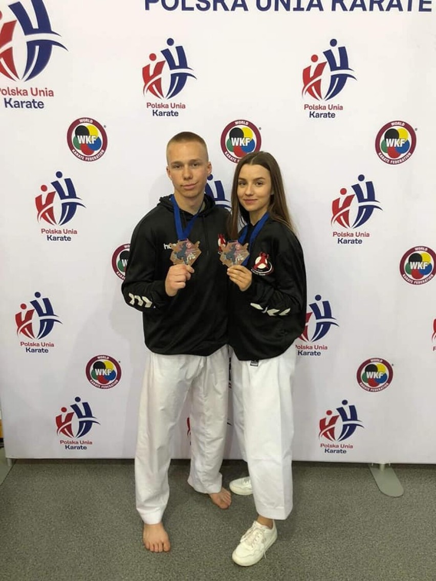 To kolejny sukces karateków z Obornik! Olga i Kacper zdobyli brązowe medale