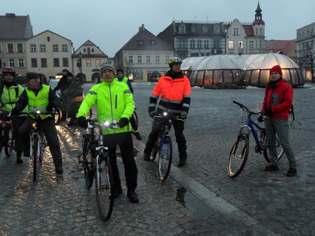 Zimowe rowerowe masy krytyczne odbywały się w Tarnowskich Górach tez już w 2012 roku