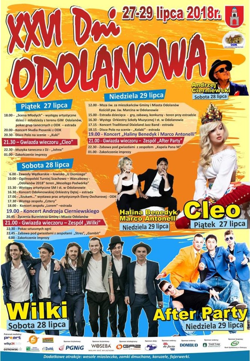 Koncerty Cleo, Wilków i After Party na Dni Odolanowa