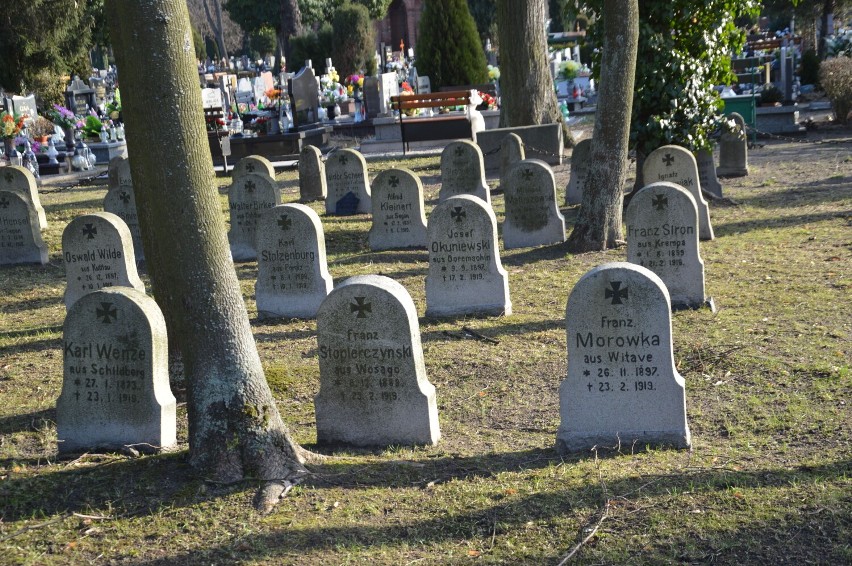 Kwatera z czasów I wojny światowej na cmentarzu komunalnym w...