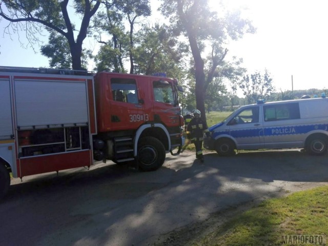 W akcji usuwania usterki biorą udział cztery jednostki straży pożarnej i pogotowie gazowe. Na miejscu jest też policja.