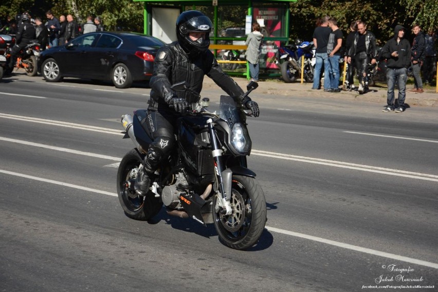 Parada motocyklowa w Poznaniu na zakończenie sezonu