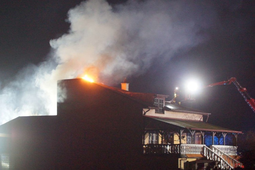 Pożar domu przy ulicy Dożynkowej w Kaliszu