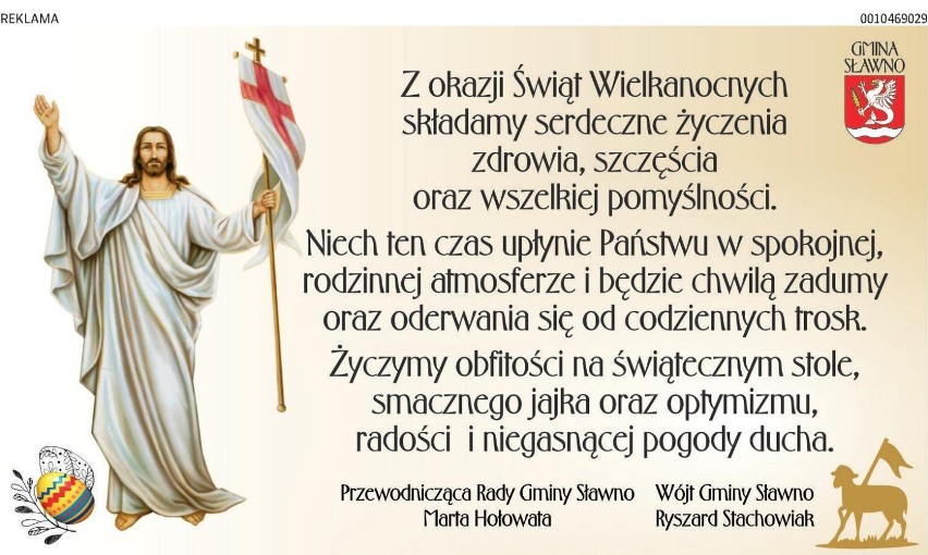 Wielkanoc 2022 w gminie Sławno i gminie Darłowo. Oni życzą nam wesołych świąt! | GALERIA
