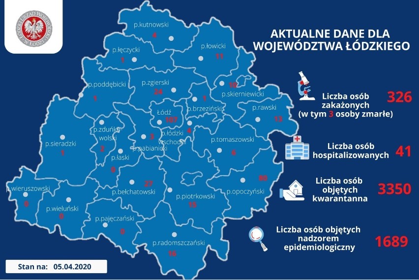 Koronawirus. Jak jest w Łasku i powiecie łaskim (5.04.2020)