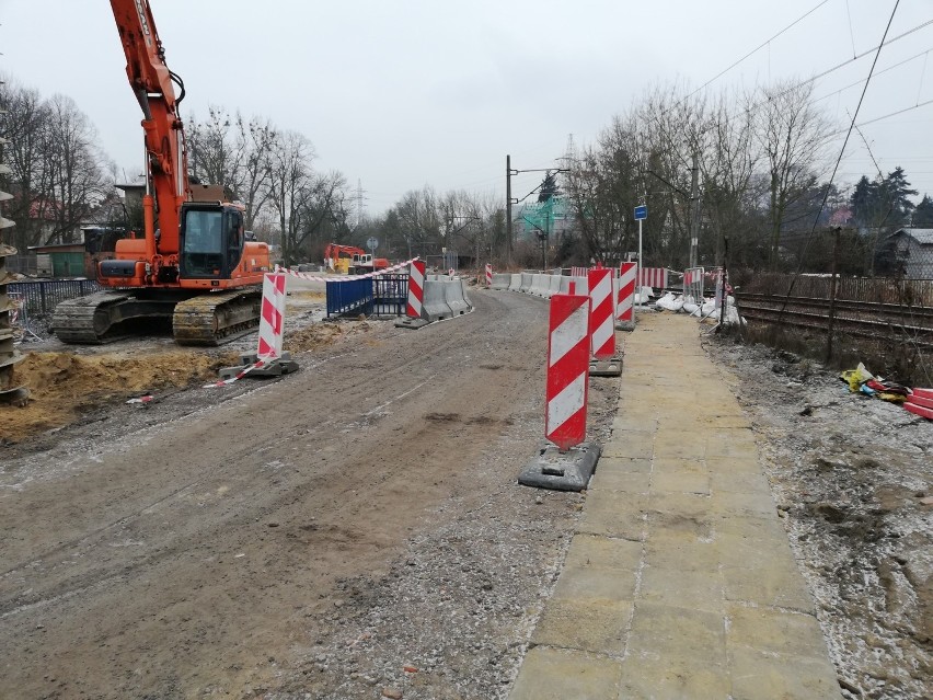 Prace na budowie węzła Łękno. Zobacz, co dzieje się na budowie [ZDJĘCIA]