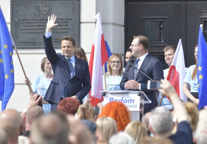 Rafał Trzaskowski, kandydat na prezydenta przyjechał do Radomia. Zobacz zdjęcia! 