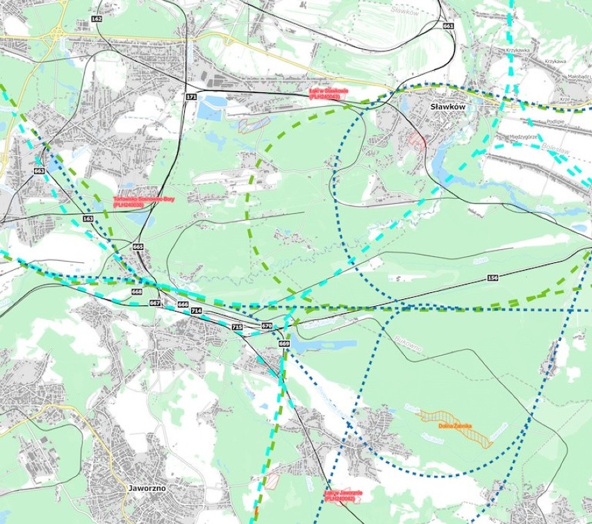 W tym miejscu może być węzeł kolejowy małopolsko-śląski