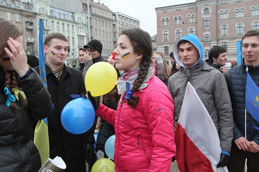 Łódzcy studenci solidarni z Ukraińcami