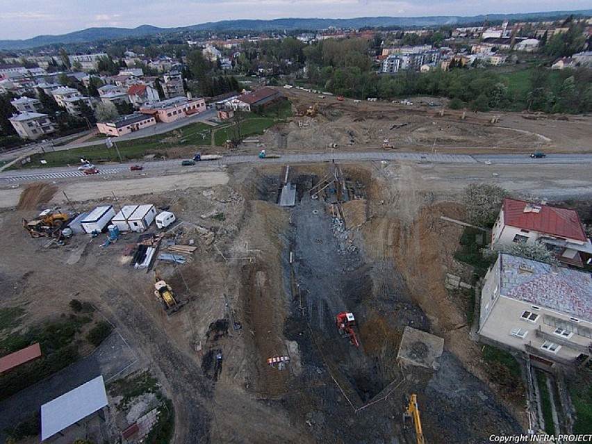 Krośnieńska "obwodnica" z lotu ptaka